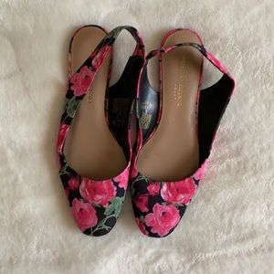 Christian Siriano floral flats